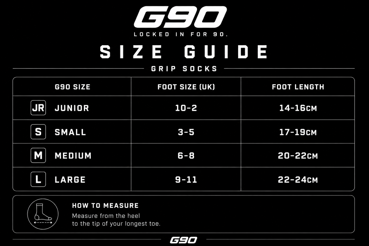 G90 Grip Socks 1.0 - White